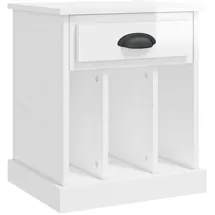 vidaXL Nachtschrank 2 Stk. 43 x 36 x 50 cm Hochglanz-Weiß