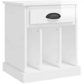 vidaXL Nachtschrank 2 Stk. 43 x 36 x 50 cm Hochglanz-Weiß