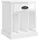vidaXL Nachtschrank 2 Stk. 43 x 36 x 50 cm Hochglanz-Weiß