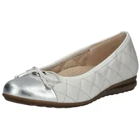 Gabor Ballerinas in Weiß/Silber | Gr.: 38