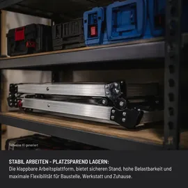 Güde Arbeitspodest Aluminium 760 x 300 mm schwarz