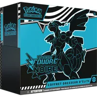 Pokémon : Elite-Trainer-Box Scharlach und Lila – Schwarzer Blitzschlag – Zekrom aus dem Pokémon TCG (1 vollständig illustrierte Promokarte von Fulguris, 9 Booster-Packs und Premium-Spielzubehör)