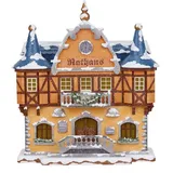 Hubrig Volkskunst 'Winterkinder Winterhaus - Rathaus 21cm'