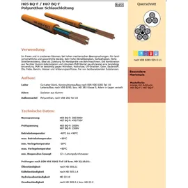 netbote24 PUR-Leitung H07BQ-F 3G2,5 (3x2,5 mm2) Orange 5-50m, Länge:10m - Orange