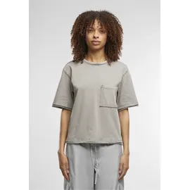 URBAN CLASSICS Washed Jersey Boxy Shirt Grau M