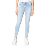ONLY Damen Jeans »ONLBLUSH MID SK RAW«, Gr. L - 34, light blue denim, | 26613900-L Länge 34
