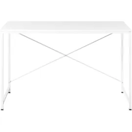 Beliani Schreibtisch ANDASTE Weiß 120 cm 60 cm