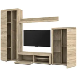 ax living Wohnwand, Sonoma Eiche Wohnzimmerschrank 270 cm,