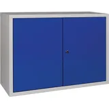 HP Autozubehör Hängeschrank H600xB800xT300mm Vollblech,1 BD Stahlbl.lichtgrau/lichtgrau