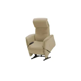 Hukla Relaxsessel Pierre Flachgewebe 75 x 108 x 87 cm Beige elektrisch