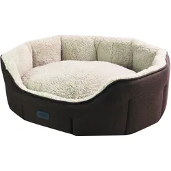 NOBBY Komfort Bett oval LICA Komfort Bett oval LICA braun 55 x 50 x 21 cm