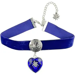 Kette mit Anhänger ALLGÄU REBELL "Lise", Damen, Gr. one size, Metall, lila, Basic, Halsketten, mit filigraner Verzierung
