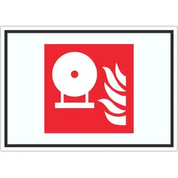 HB-Druck Fest eingebaute Feuerlösch-Flasche Symbol Aufkleber A0 (841x1189mm)