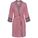vivance dreams by lascana Damen Kimono pink gemustert Gr.36/38
