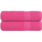 vidaXL Duschtuch 70 x 140 cm rosa 2 St.