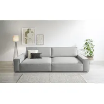 Home Affaire Big-Sofa HOME AFFAIRE "NEU: SHERWOOD XXL, Big-Sofa (316cm), extra tiefe Sitzfläche 95 cm", silber (silbergrau), B:316cm H:90cm T:135cm, 100% Polyester, Sofas, Big-Sofa, bequemer Sitzkomfort, Cord u. Leinenoptik, Kedernaht