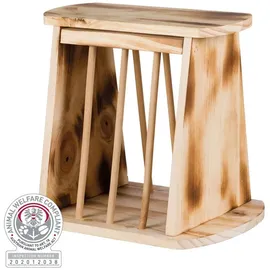 Trixie Futterspender Heuraufe zum Aufstellen aus Holz