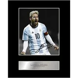 Lionel Messi, signiertes Foto, Argentinien, mit Autogramm