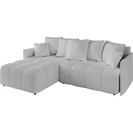 altdecor Ecksofa LONLI-L Samt 2-Sitzer Grau