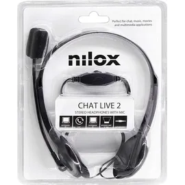 NILOX Kopfhörer mit Mikrofon Schwarz