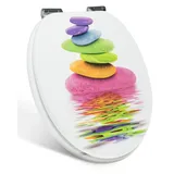 Xonic Design WC-Sitz - Premium Klo-Deckel - Toilettensitz mit Absenkautomatik - hochwertige Klobrille mit Motiv (MDF126)