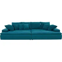 Big-Sofa INOSIGN "Haiti" Sofas Gr. B/H/T: 300cm x 85cm x 142cm, Aqua Clean Pascha, Ohne Funktion, blau (petrol) wahlweise mit Kaltschaum (140kg BelastungSitz) und AquaClean-Stoff