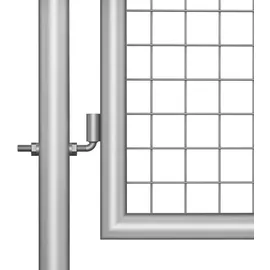vidaXL Gartentor Verzinkter Stahl 306 x 225 cm Silbern