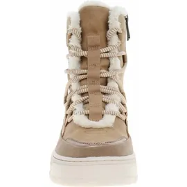 Marco Tozzi Damen Stiefeletten zum Schnüren Gefüttert mit Reißverschluss, Braun (Taupe Comb), 39 EU