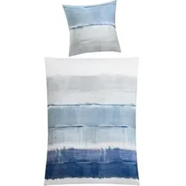 KLEINE WOLKE Long Beach taubenblau 155 x 220 cm + 80 x 80 cm
