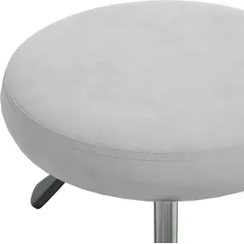 vidaXL Bürostuhl Drehbar Samt Hellgrau