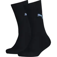 Puma Kinder Socken, Vorteilspack - Easy Rider Junior, Basic Socks, Logo, einfarbig Blau 39-42 Pack