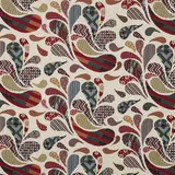 Kt KILOtela - Polsterstoff, Dekostoff, Gobelin Jacquard, Polsterung für Stühle, Sofas, Möbel, 330 gr/m2, Modische Accessoires, Tischdecke, Vorhang, Dekoartikel, Cachemire, Beige, Mehrfarbig - 1 Metre