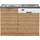 kochstation Spülenschrank KS-Colmar 110 x 60 x 85 cm Braun