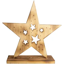 Näve LED-Holzstern h: 49cm Für Aussenbereich geeignet