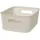 5five simply smart Leinen-Crochy-Korb 10,5 x 19,5 x 25,5 cm beige/weiß