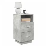 vidaXL Nachtschrank 2 Stk. 36 x 36 x 68 cm Betongrau