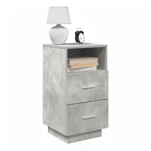 vidaXL Nachtschrank 2 Stk. 36 x 36 x 68 cm Betongrau