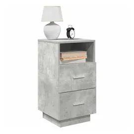 vidaXL Nachtschrank 2 Stk. 36 x 36 x 68 cm Betongrau
