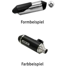 ARROW Aluminium Dunkel Schalldämpfer für Piaggio Medley 125/150S '20