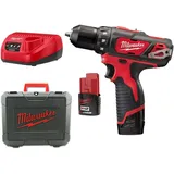 Milwaukee M12 BDD-201C Akku-Bohrschrauber Schwarz,rot