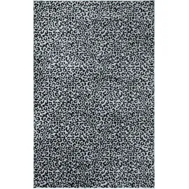 OTTO home Teppich OTTO HOME "Fynna, Leoparden-Muster, Animalprint", schwarz-weiß (grau), B:200cm H:9mm L:300cm, Kunstfaser, Teppiche, Teppich, besonders weicher Flor, Wohnzimmer, Schlafzimmer, Esszimmer, Leo