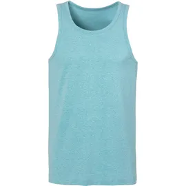 John Devin Tanktop JOHN DEVIN, Damen, Gr. XL (56/58), bunt (rot, türkis meliert), Jersey, Obermaterial: 60% Baumwolle, 40% Polyester, meliert, unifarben, Basic, regular fit, Rundhals, Tops, in schöner Melange-Optik