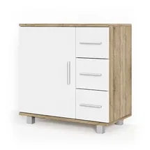 Vicco Waschbeckenunterschrank Ilias 60 x 60,8 x 33 cm Weiß