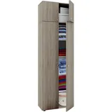 VCM Mehrzweckschrank 70 x 218 x 39 cm Braun