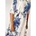 Aniston CASUAL Blusenkleid Blumen Blau/Schwarz/Weiß 46