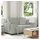 vidaXL 2-Sitzer-Sofa Hellgrau 160x78x84 cm Samt