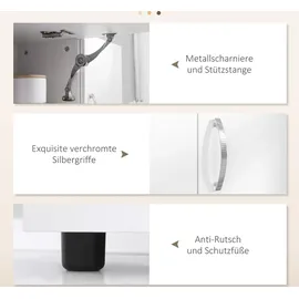 Homcom Küchenbuffet 89 x 39,5 x 168 cm Weiß