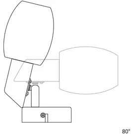 ledscom.de Deckenleuchte ELERA, 2-flammig, edelstahl matt, 2x E14 max. 25W