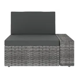 vidaXL Garten-Lounge-Set grau 49527