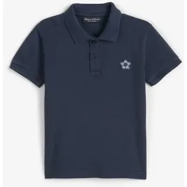 Marc O'Polo Poloshirt Fussball-Stickerei, für Jungs blau 128/134 (8-9J)